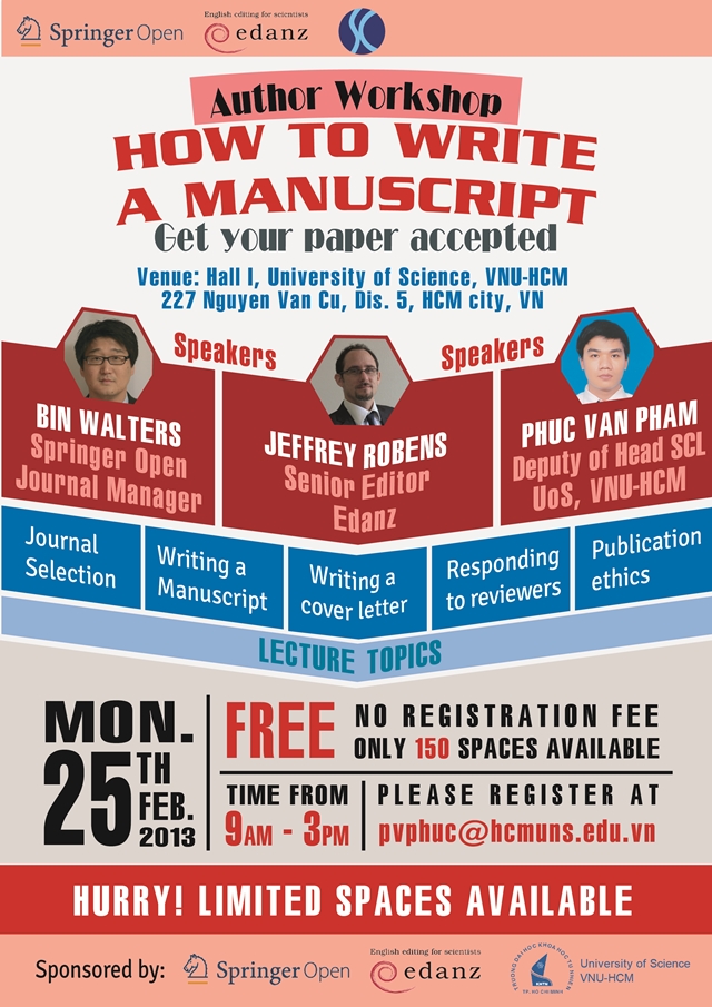 Hội thảo “How to write a manuscript”